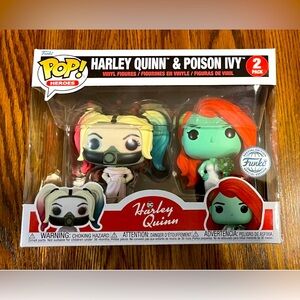 Funko POP! Harley Quinn and Poison Ivy Wedding 2-Pack Special Edition - NEW